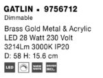 Φωτιστικό Οροφής GATLIN 9756712 Nova Luce - Image 5