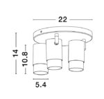 POGNO Σποτ Τρίφωτο 9111438 Nova Luce - Image 4