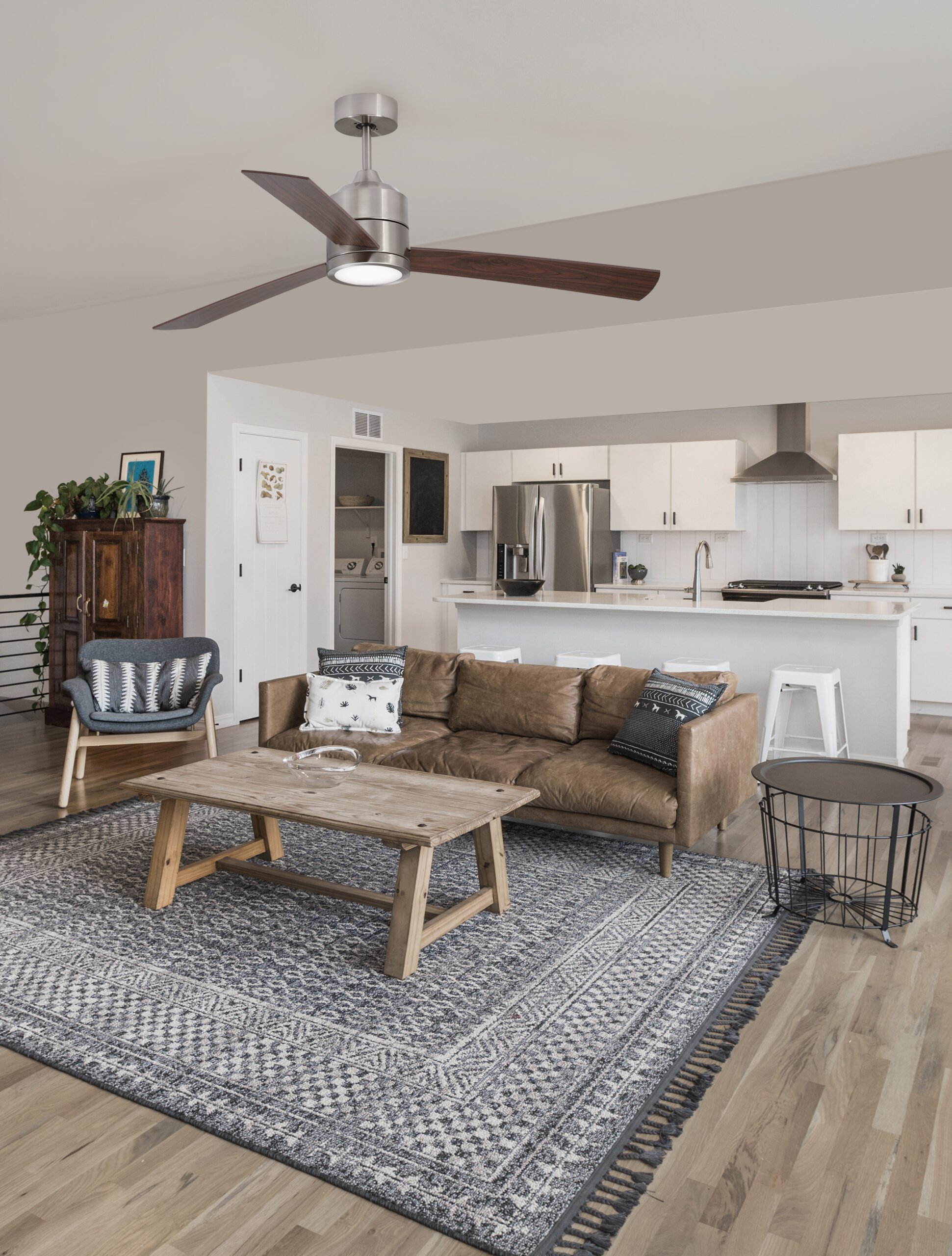 Modern,Farm,House,Open,Concept,Living,Space Ανεμιστήρας Οροφής ΑΧΕL 9952345 Nova Luce - Image 1