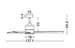 Ανεμιστήρας Οροφής ΑΧΕL 9952345 Nova Luce - Image 7