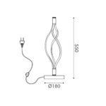 Επιτραπέζιο Μεταλλικό Φωτιστικό LED SHINE - Image 2