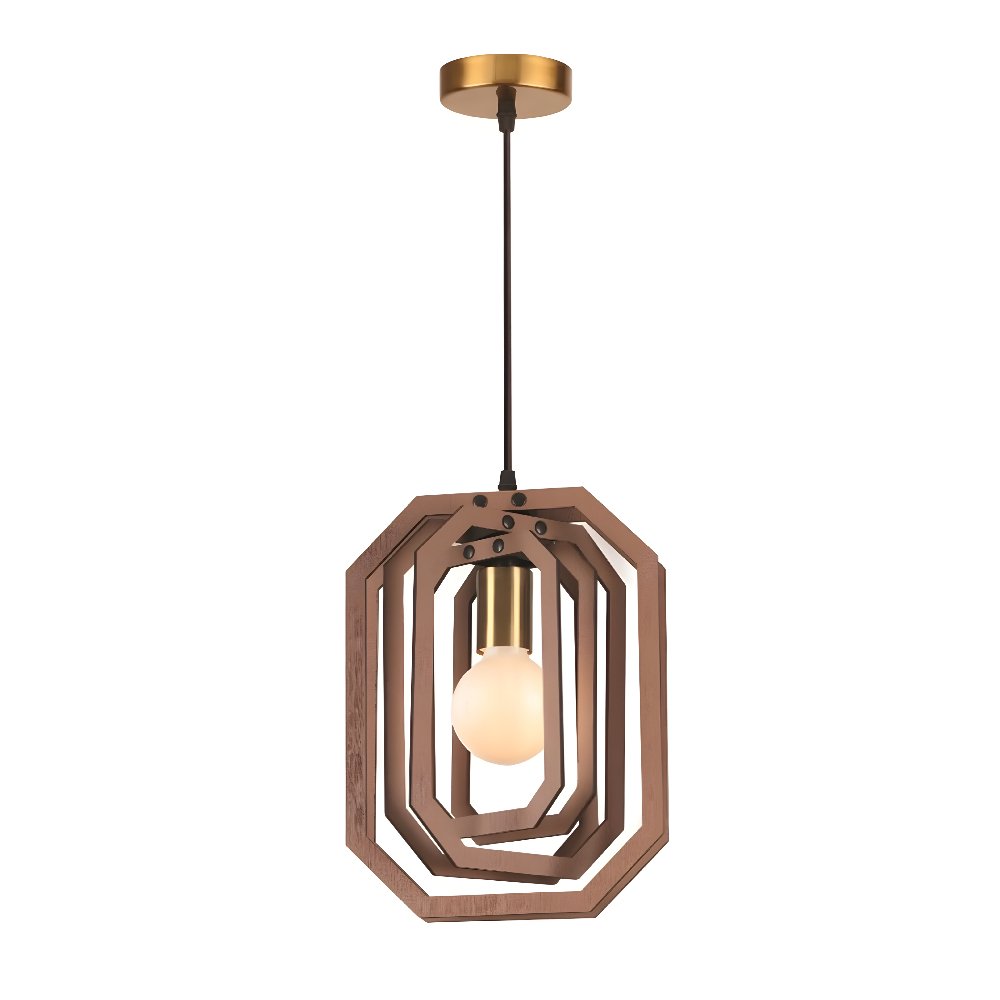 Untitled project (25) Κρεμαστό Φωτιστικό ΔΕΡΜΑ MDF και Μέταλλο TRITON - Image 1
