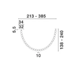 Κρεμαστό Μεταλλικό Φωτιστικό LED IFOS 9186813 - Image 3