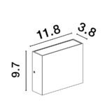 Επίτοιχο Φωτιστικό Up-Down Led DEWI 9492640 - Image 2